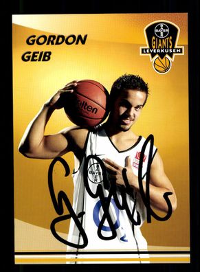 Gordon Geib Giants Leverkusen Original Signiert Basketball + A 224719