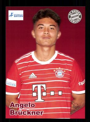 Angelo Brückner Autogrammkarte Bayern München Amateure 2022-23