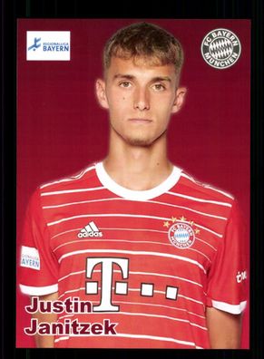 Justin Janitzek Autogrammkarte Bayern München Amateure 2022-23