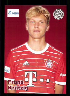 Frans Krätzig Autogrammkarte Bayern München Amateure 2022-23