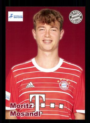 Moritz Mosandl Autogrammkarte Bayern München Amateure 2022-23