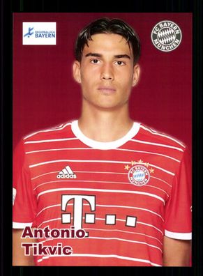 Antonio Tikvic Autogrammkarte Bayern München Amateure 2022-23