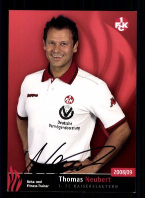 Thomas Neubert Autogrammkarte 1 FC Kaiserslautern 2008-09 Original Sign + A 170167