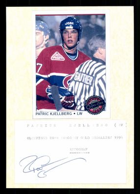 Patric Kjellberg Schweden Olympiasieger 1994 Eishockey Orig. Signiert + G 37236