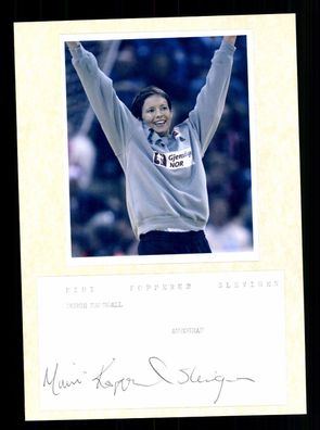 Mimi Kopperud Slevigen Norwegen Vize Weltmeisterin 2001 Orig. Signiert + G 37241