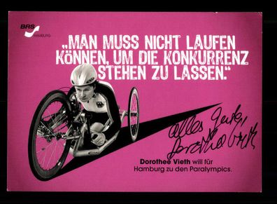Dorothee Vieth Autogrammkarte Radsport Original Signiert + A 224387