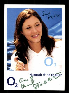 Hannah Stockbauer Autogrammkarte Original Signiert Schwimmen + A 224409