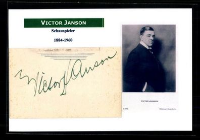Victor Janson (1884-1960) Original Signiert + F 11560