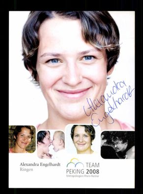 Alexandra Engelhardt Autogrammkarte Original Signiert Ringen + A 224562