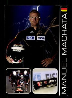 Manuel Machata Autogrammkarte Original Signiert Bobfahren + A 224563