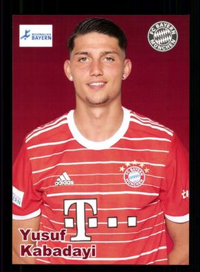 Yusuf Kabadayi Autogrammkarte Bayern München Amateure 2022-23