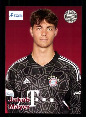 Jakob Mayer Autogrammkarte Bayern München Amateure 2022-23