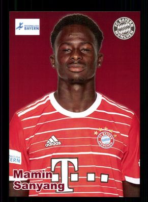 Mamin Sanyang Autogrammkarte Bayern München Amateure 2022-23