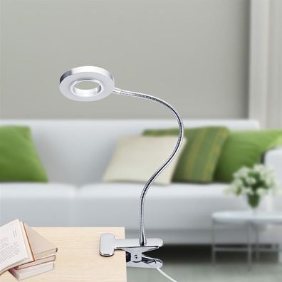 LED Schreibtischlampe mit Klemme dimmbare Leselampe -eye-care USB Tischlampe