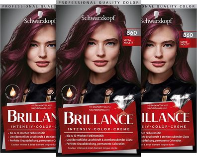 Brillance Intensiv-Color-Creme 860 Violette 3 Stk (3x160ml)