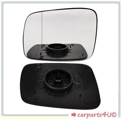 Spiegelglas mit Platte für VW T4 1990-2003 Links Asphärisch