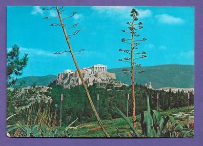 Postkarte Griechenland Athen Parthenon gelaufen nach Reppichau