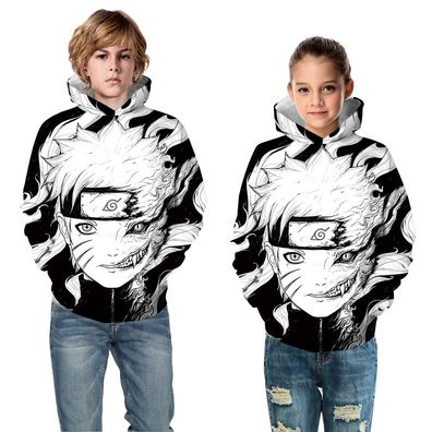 Junge Mädchen Naruto 3D Druck Hoody Kinder Pullover Persönlichkeit Sweatshirts