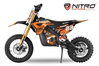 Nitro Motors 1000W Pocketbike Kinder Dirtbike Elektro Tiger DLX