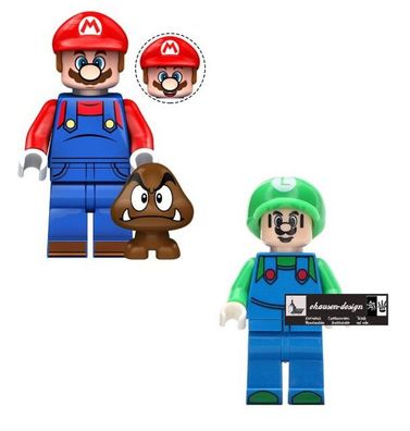 Super Mario Bros. Luigi Mario Brothers Klemmbausteine komplett COBI kompatibel 100%