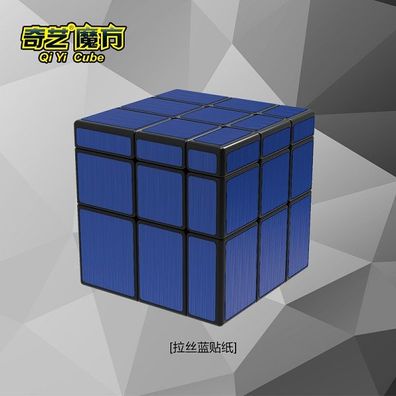 QiYi Mirror 3x3 Cube - blau - Zauberwürfel Rubiks Speedcube Magic