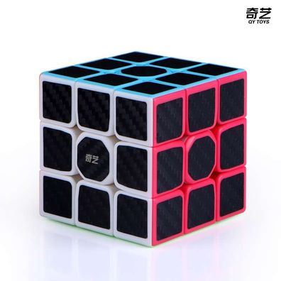 QiYi Warrior 3x3 - carbon - Zauberwürfel Rubiks Speedcube Magic