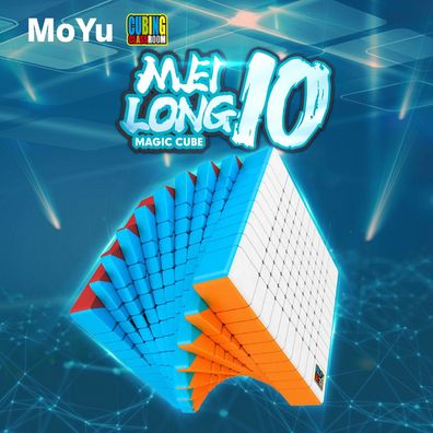 MoYu Meilong 10x10 - stickerless - Zauberwürfel Rubiks Speedcube Magic
