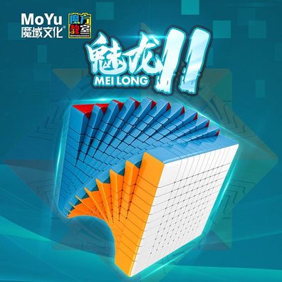 MoYu Meilong 11x11 - stickerless - Zauberwürfel Rubiks Speedcube Magic
