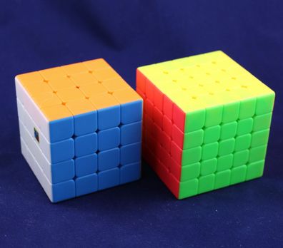 MoYu Meilong Set 4x4, 5x5 - stickerless - Zauberwürfel Rubiks Speedcube Magic