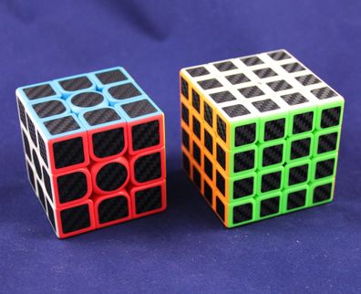 MoYu Meilong Set 3x3, 4x4 - carbon - Zauberwürfel Rubiks Speedcube Magic