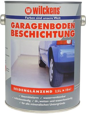 Garagenfarbe Bodenbeschichtung Beton Estrich Keller Terrassen Werkstatt 2,5L.