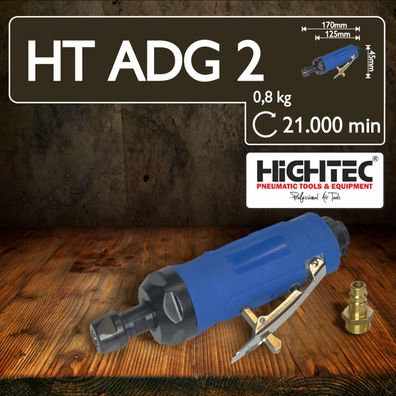 Stabschleifer Druckluft HiGHTEC 10mm Spannzange - 21.000 min - Profigerät