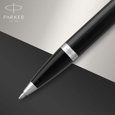 Parker IM Kugelschreiber | schwarze Lackierung mit Chromzierteilen | mittelstarke ...