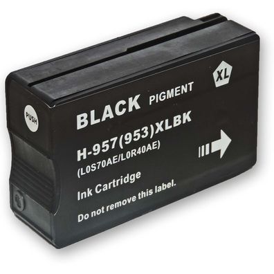 Kompatibel Tintenpatrone HP 957XXL ersetzt Druckerpatrone HP L0R40AE black schwarz...