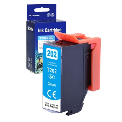 Kompatibel Epson Kiwi, T02H2, 202XL, C13T02H24010 C Cyan Blau Druckerpatrone für ...