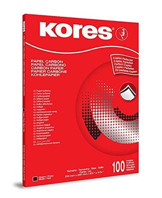 Kores Kohlepapier DIN A4 schwarz 100 Blatt
