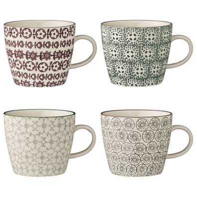 Karine Mugs Henkeltasse 4er Set - Bloomingville