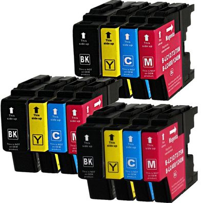 Kompatibel Brother LC-1240 XL Set 24 Druckerpatronen alle Farben von D&C
