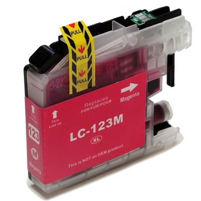 LC123M XL-Patrone Tinte für Brother DCP-J752DW kompatibel von D&C