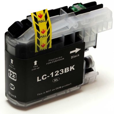 LC123BK XL-Patrone Tinte für Brother MFC-J4510DW kompatibel von D&C