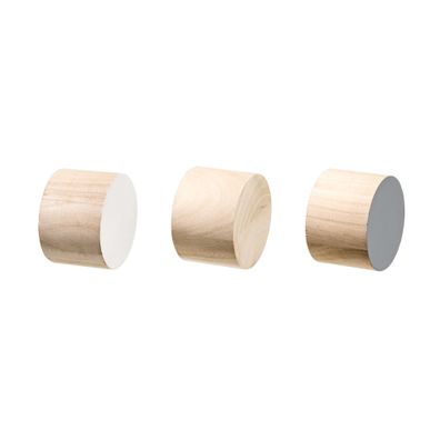 Haken Hook Paulownia Holz Wandhaken Garderobenhaken 3er Set - Bloomingville