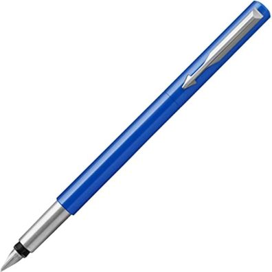 Parker Vector Füller | Blau | Füllfederhalter Mittlere Spitze | Blau Tinte