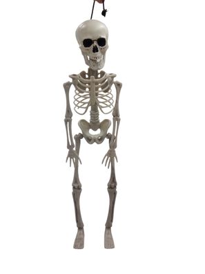 Halloween Skelett 42cm Herbstdeko Halloweenartikel Dekofigur beweglich gruselig