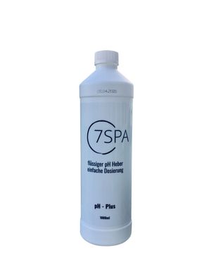 7SPA pH Heber flüssig pH plus 1000ml speziell für Whirlpools hochkonzentriert