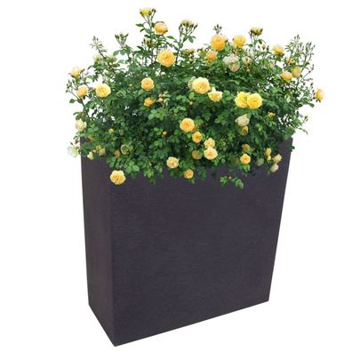 Pflanzkasten anthrazit Blumenkasten Hochbeet Terrasse Sichtschutz 59,5x26,5cm