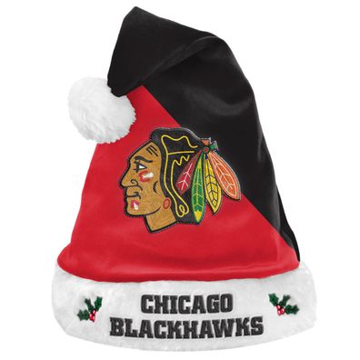 NHL Chicago Blackhawks Santa Claus Hat Mütze Weihnachtsmann Christmas Football