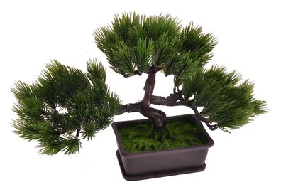 Künstlicher Bonsai-Baum im Topf 26x21x13cm Kunstpflanze Tischdeko Fensterdeko