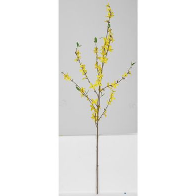 Künstlicher Forsythienstängel Dekoration Kunstblume Pflanzenstrauch Strauß Vase