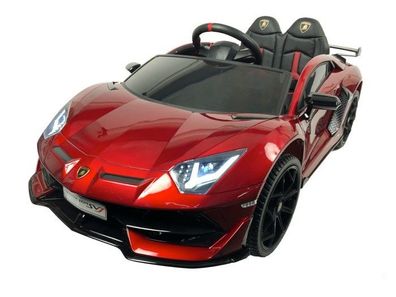Elektro Kinderauto Lamborghini Aventador 12V 2x35W Motor RC Elektroauto Kinder Rot