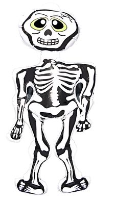 Skelett aufblasbar 152,4 cm 3D Effekt Halloween Zubehör Skeleton Dekoartikel
